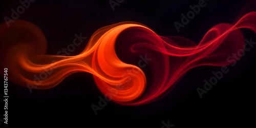 Fiery Essence Abstract Red Background with Dynamic Energy