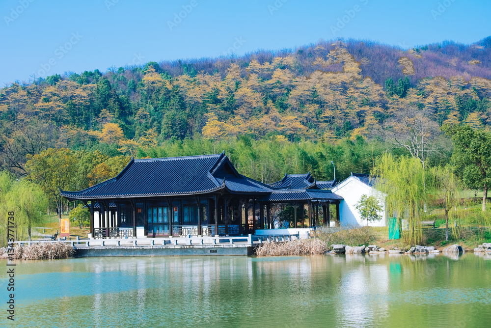 Modern buildings and rural skyscrapers and tourist attractions in China Modern buildings and rural skyscrapers and tourist attractions in China