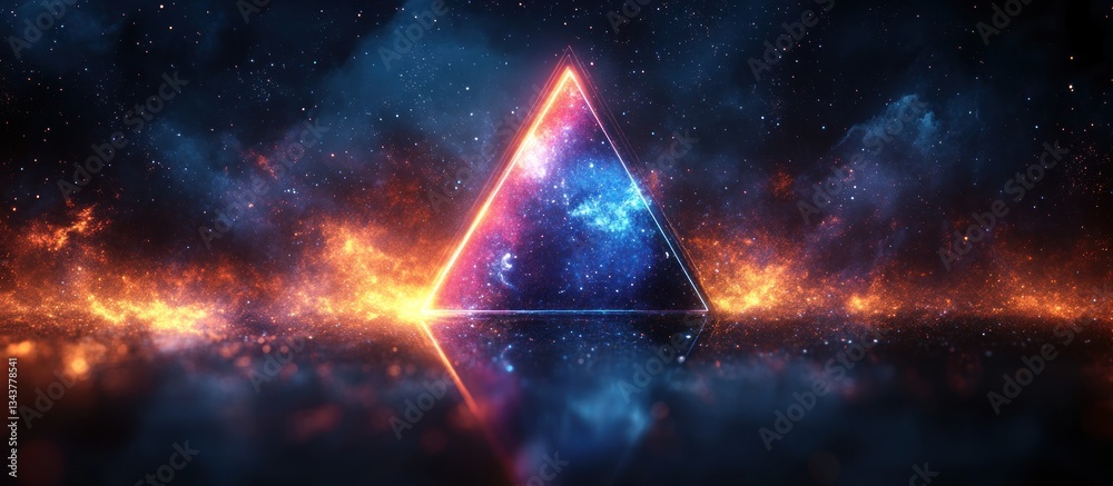 Cosmic Triangle: A Celestial Reflection