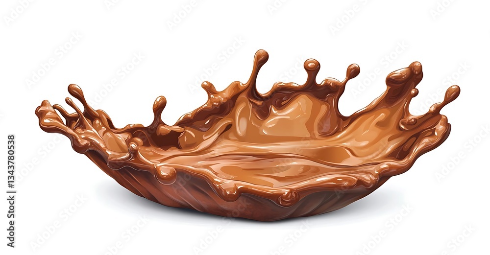 Chocolate milk splash isolated on white background, high-resolution illustration with clipping path for easy editing. Chocolate milk splash isolated on white background, high-resolution illustration with clipping path for easy editing.