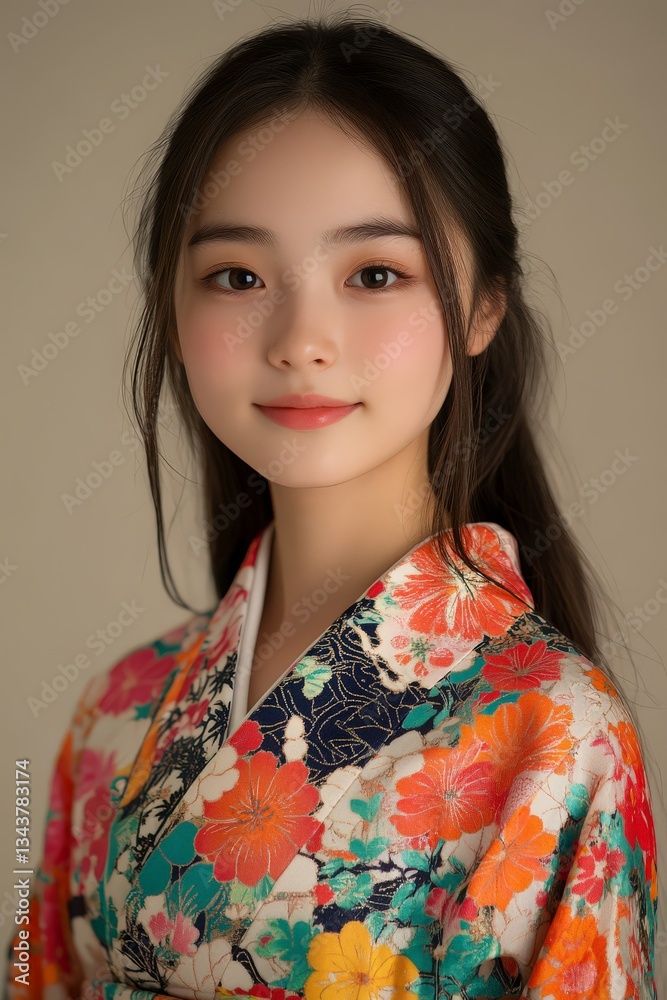 Spring Elegance in Japanese Kimono Spring Elegance in Japanese Kimono