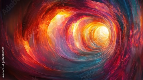 Wallpaper Mural Abstract landscape of swirling colors and light, surreal dreamscape   Torontodigital.ca