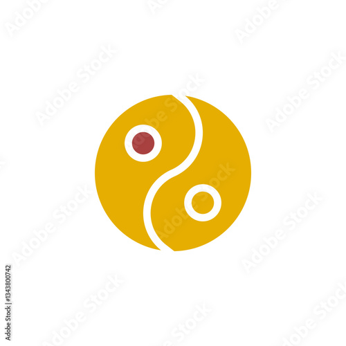 Harmony in Opposites: A Striking Yin and Yang Sign