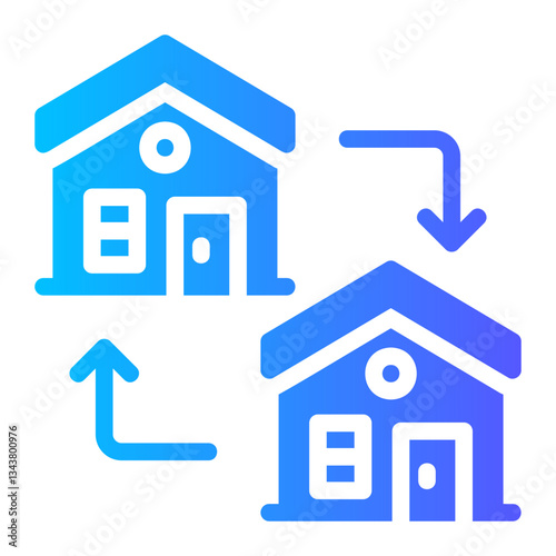 house gradient icon