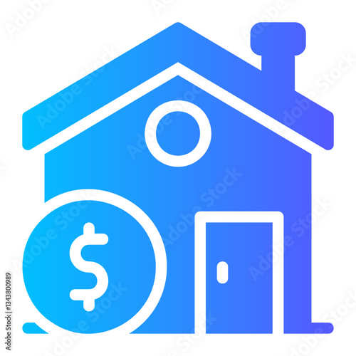 house gradient icon