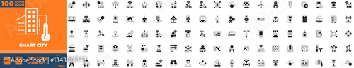 Smart City Duotone Editable Icons set