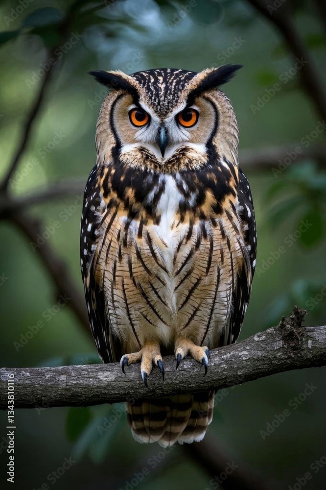 there is a owl sitting on a branch with a green background there is a owl sitting on a branch with a green background