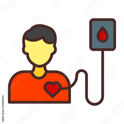 Donor Vector Icon Design