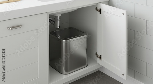 Installing a Pull-out Trash Can Under Sink in Bathroom Vanity