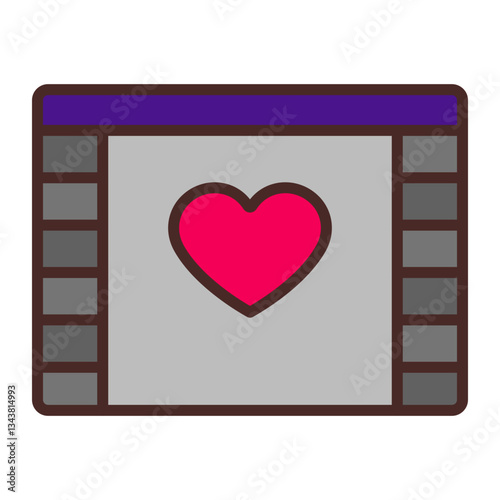 Romantic Film Icon Design