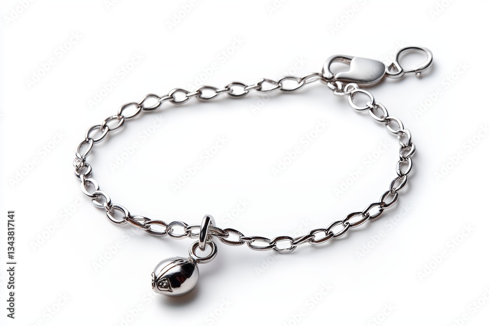 Elegant silver bracelet with charm, perfect for accessorizing any outfit. A timeless piece for jewelry lovers and gift giving. Elegant silver bracelet with charm, perfect for accessorizing any outfit. A timeless piece for jewelry lovers and gift giving.