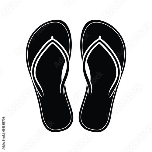 flip flop silhouette art