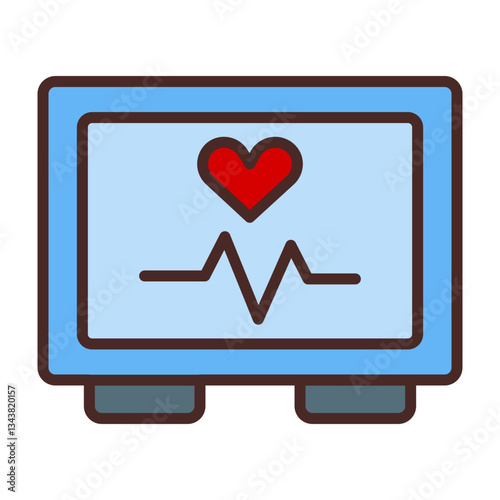 Electrocardiogram Icon Design