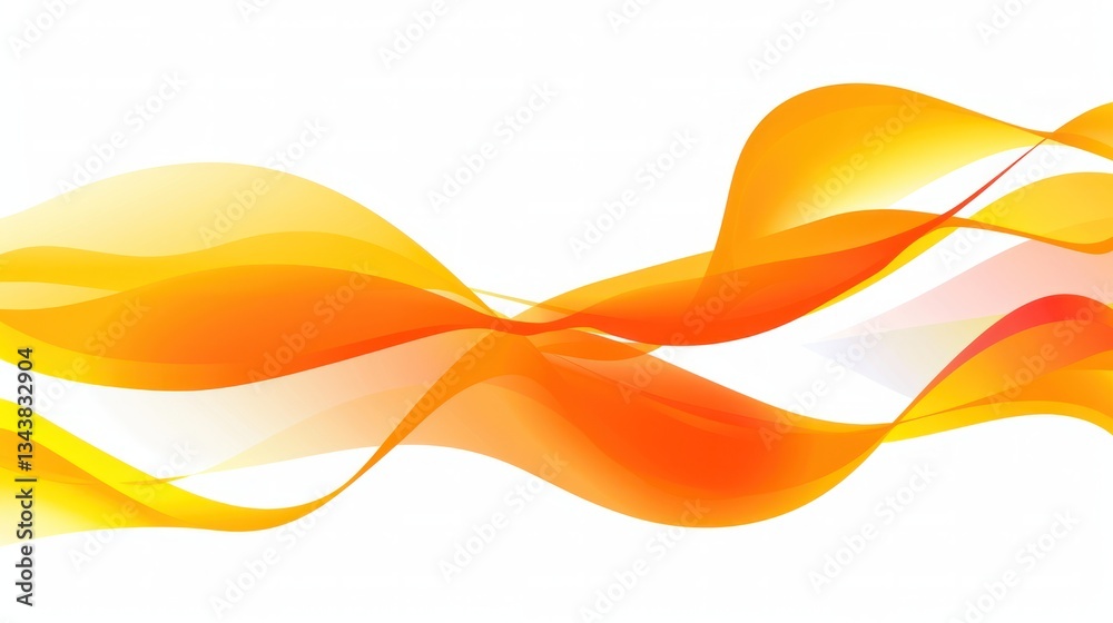 An abstract orange and yellow flame, on a white background glowing soft curve wave transparent overlay. An abstract orange and yellow flame, on a white background glowing soft curve wave transparent overlay.