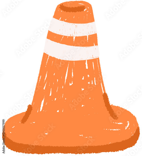 orange traffic cone