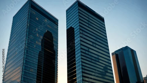 Wallpaper Mural Sleek Glass Skyscrapers at Twilight Cityscape Torontodigital.ca