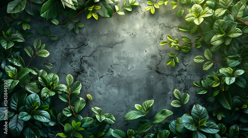 green leaves background