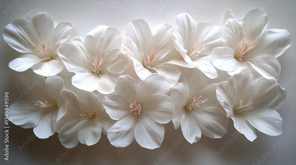 Naklejka premium Elegant white flowers arrangement