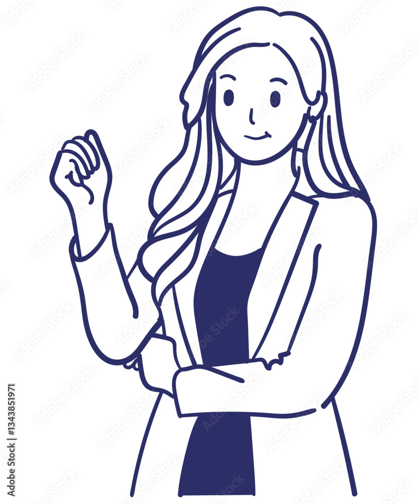 Vector art of woman drawing icon avatar profile illustration business female Vector art of woman drawing icon avatar profile illustration business female