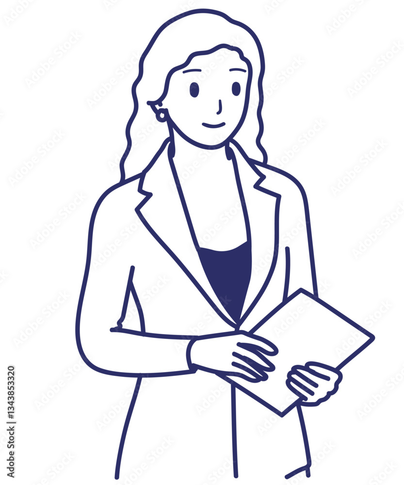 Vector art of woman drawing icon avatar profile illustration business female Vector art of woman drawing icon avatar profile illustration business female