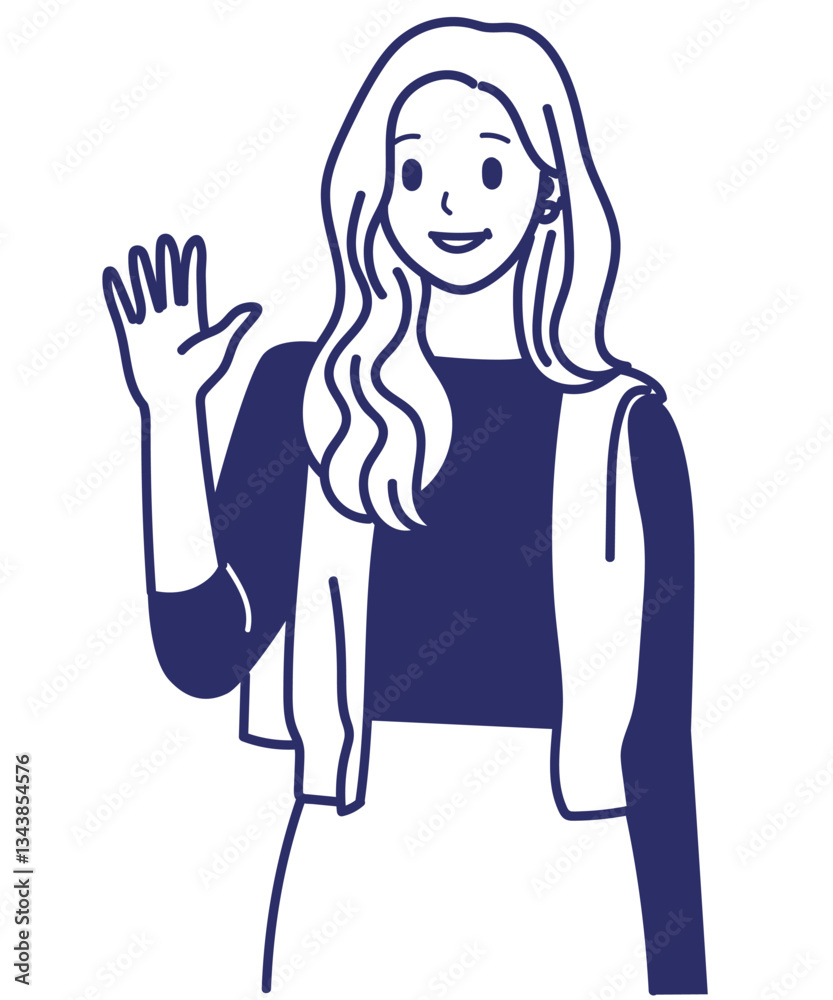 Vector art of woman drawing icon avatar profile illustration business female Vector art of woman drawing icon avatar profile illustration business female