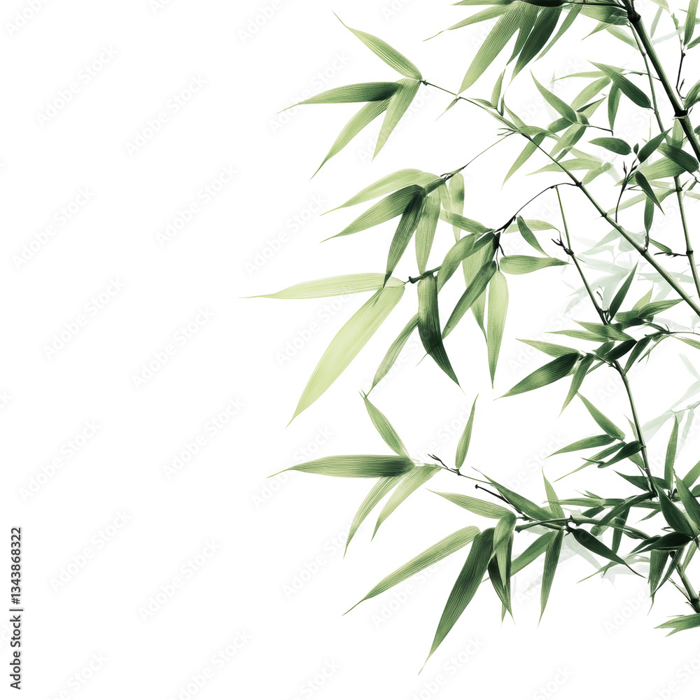 Tranquil Bamboo on Black Background with Transparent Background Tranquil Bamboo on Black Background with Transparent Background