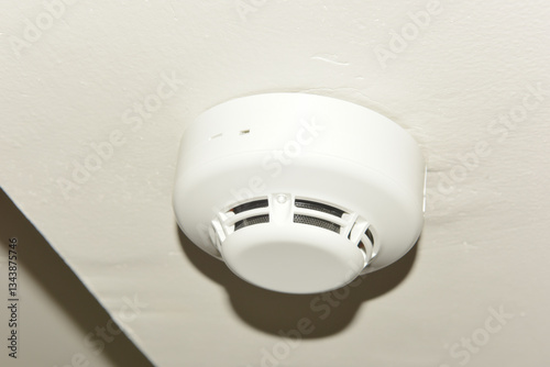 Fire detection switch on wall