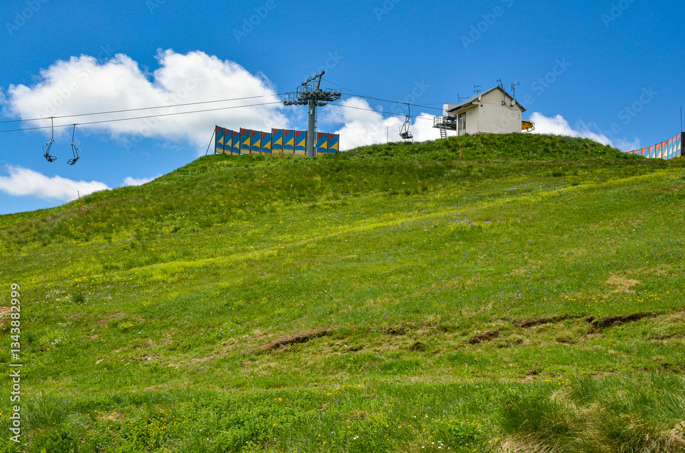 upper station of Tsaghkadzor ropeway on top of Teghenis mountain (Kotayk province, Armenia) upper station of Tsaghkadzor ropeway on top of Teghenis mountain (Kotayk province, Armenia)