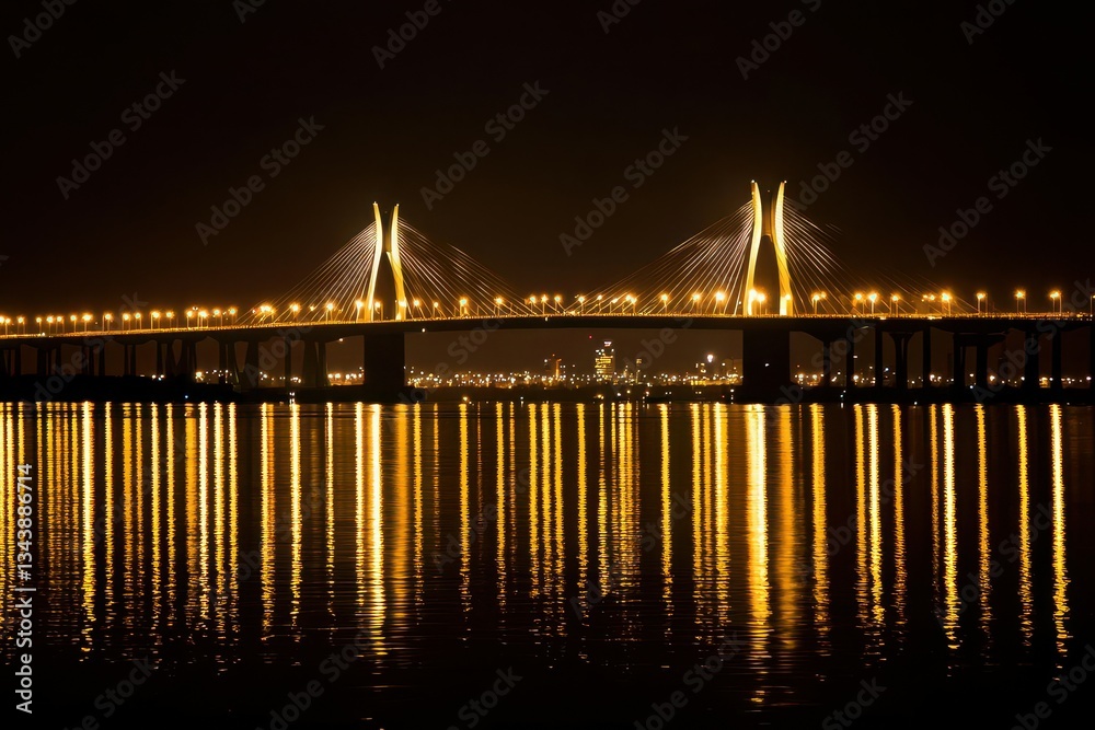 Fototapeta premium Iconic Bridge at Night
