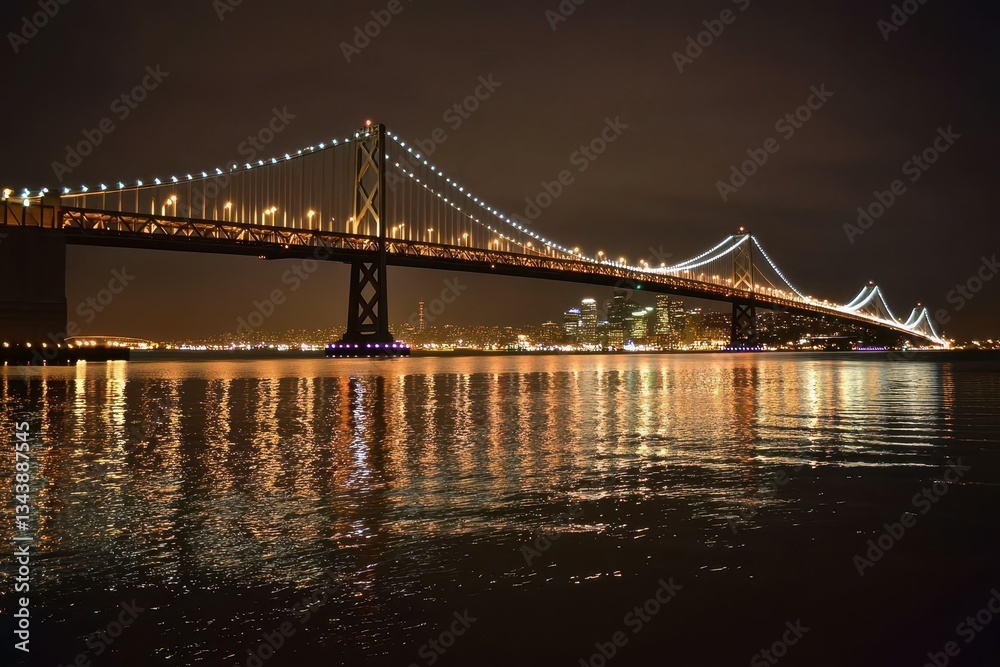 Fototapeta premium Iconic Bridge at Night