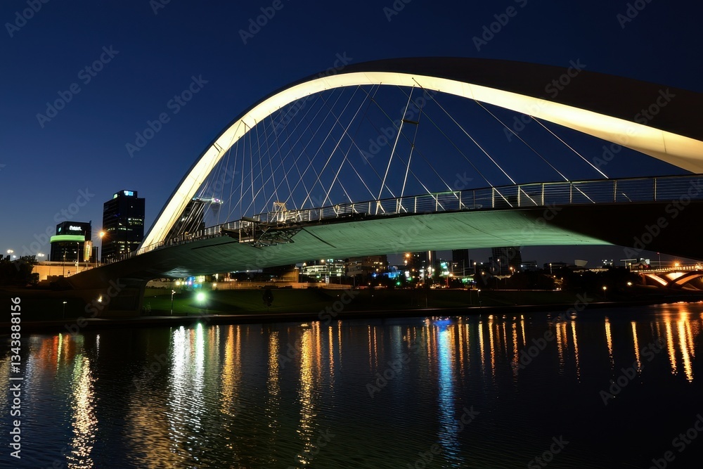 Naklejka premium Iconic Bridge at Night