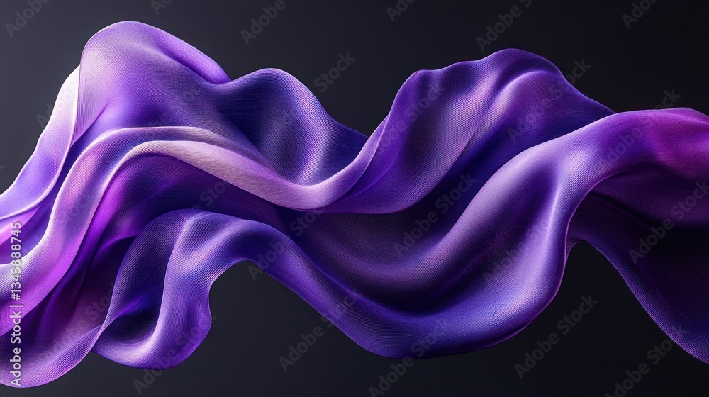 Fluid purple fabric folds Fluid purple fabric folds