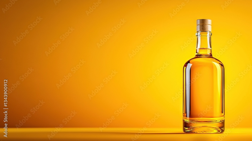 Yellow background with olive oil shadow Yellow background with olive oil shadow
