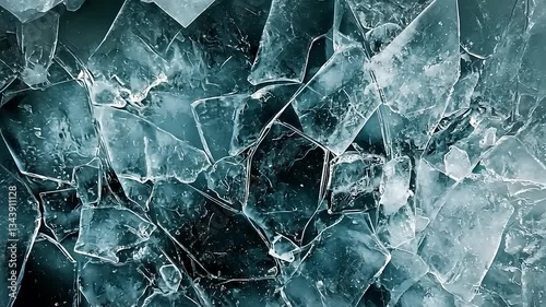 Frozen Fractured Ice Abstract Background