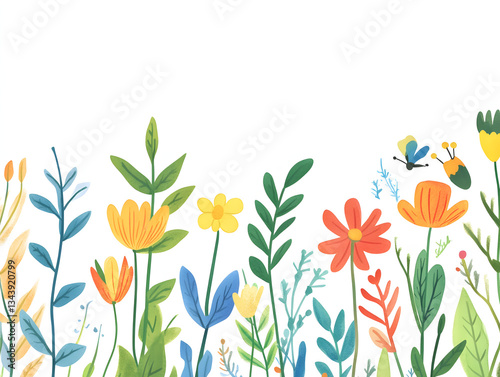spring flowers background