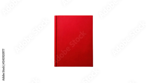 Free Download Isolated red hardcover book on a transparent background, perfect for educational or literary concepts, with a vibrant and bold color - GFXLoad
