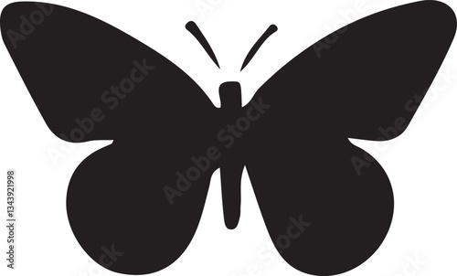 Butterfly silhouette vector set