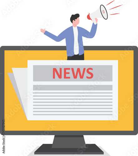 news on social media, Online technology