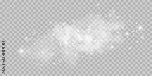 Fog or smoke isolated transparent special effect. White vector cloudiness, mist or smog background. Vector illustration	