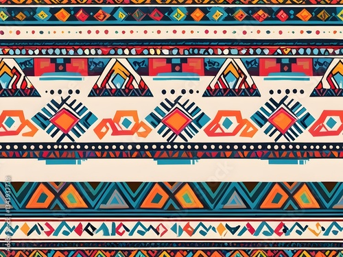 seamless geometric pattern with geometric elements,Ai generated 