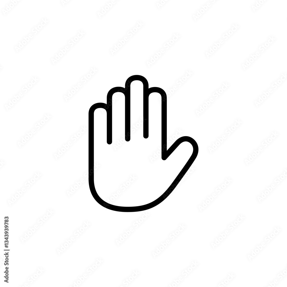Hand icon logo design. hand sign and symbol. palm Hand icon logo design. hand sign and symbol. palm