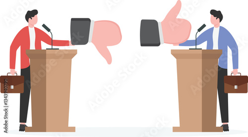 Democracy election concept stock illustration
