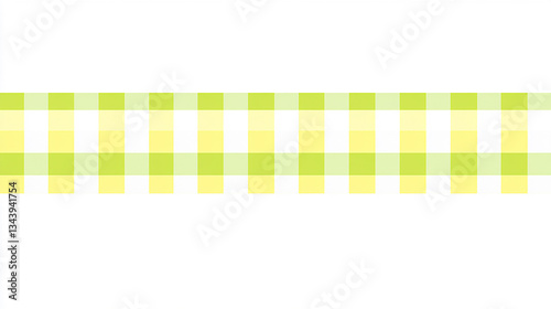 A vibrant green and yellow checkered tablecloth pattern ideal for dining settings and events