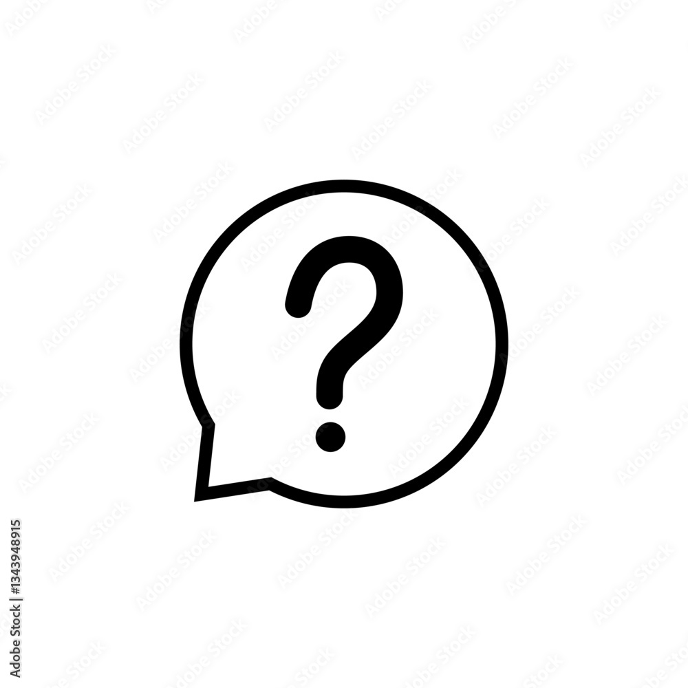 Question icon logo design. question mark sign and symbol Question icon logo design. question mark sign and symbol