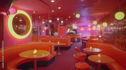the interior of a vibrant, black-owned Harlem nightclub in 1960s New York.