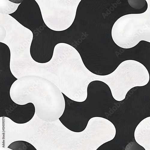 Abstract Cow Print Seamless Pattern.