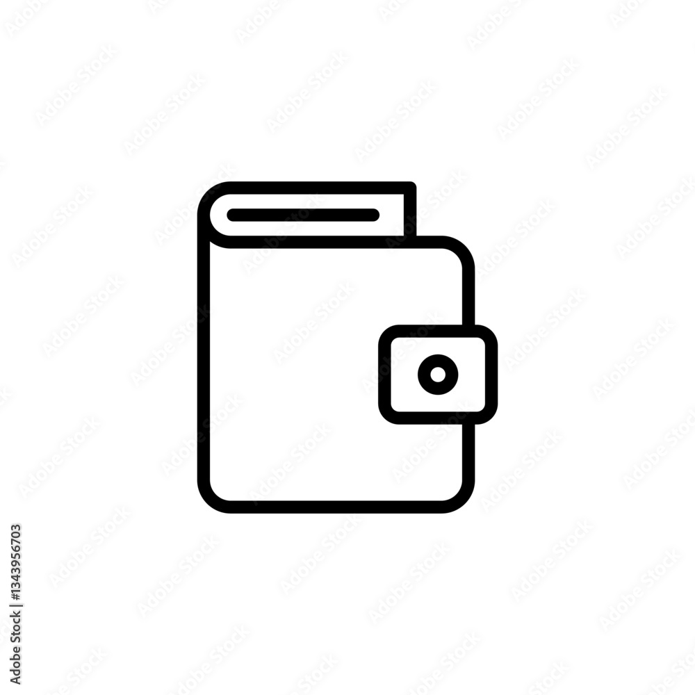 Wallet icon logo design. wallet sign and symbol Wallet icon logo design. wallet sign and symbol