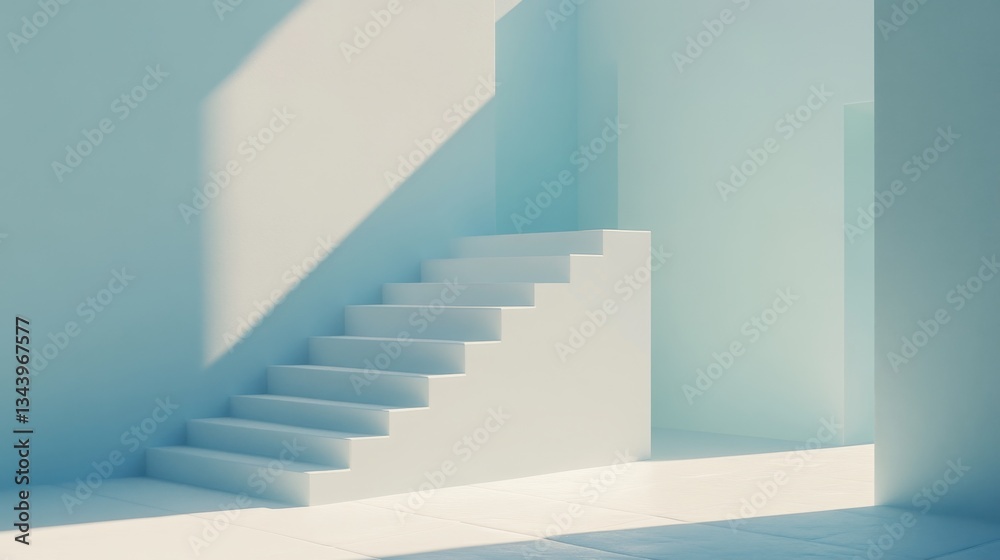 Obraz premium Abstract business concept symbolizing simplicity and clarity in modern strategy.