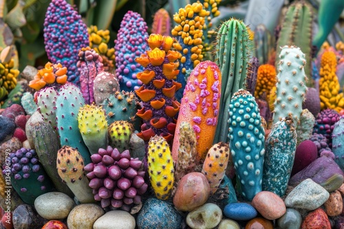 Colorful Cactus Garden photo