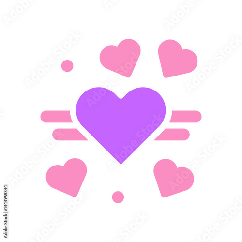 icon valentine solid pink purple-46